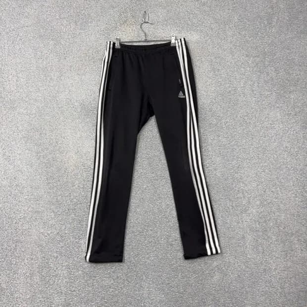아디다스 블랙 로고 삼선 트랙팬츠 95
