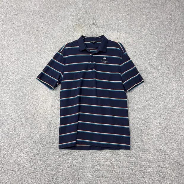 빈폴 스트라이프 네이비 반팔 카라티 105