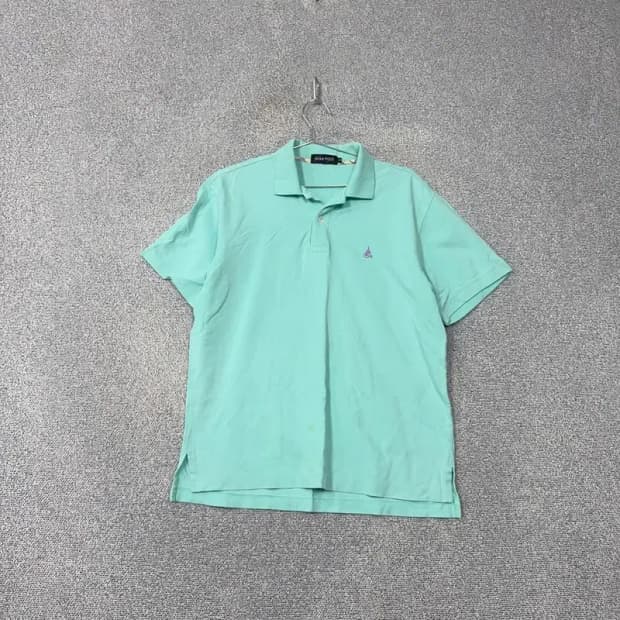 빈폴 민트 로고 반팔 카라티 95