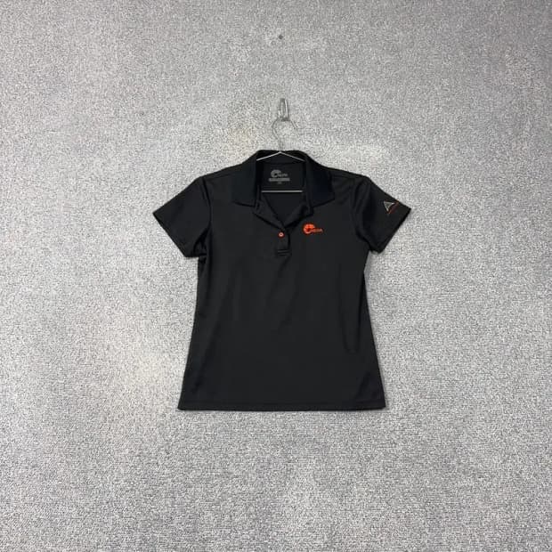 네파 블랙 로고 기능성 반팔 카라티 90