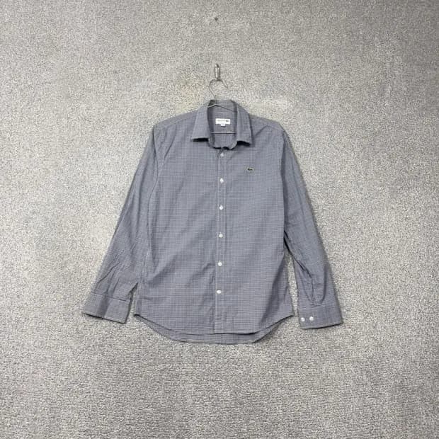 라코스테 스트라이프 로고 셔츠 M