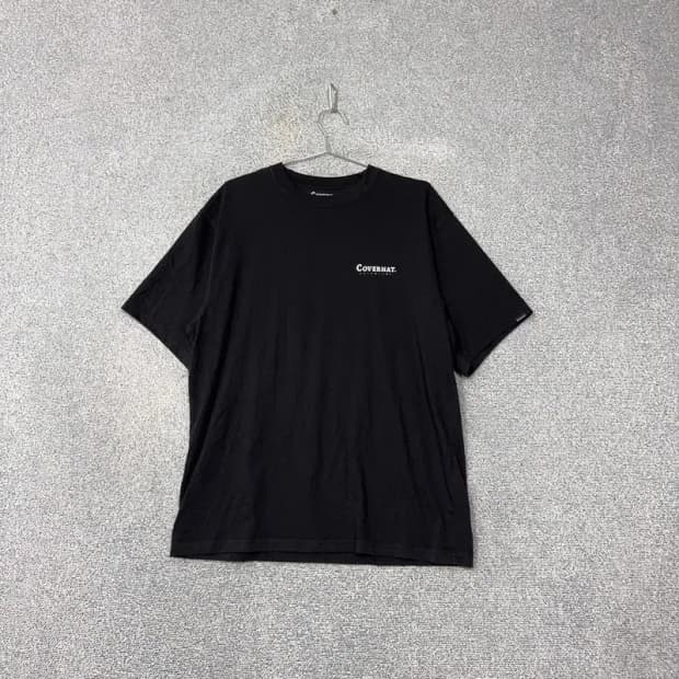 커버낫 블랙 스펠 로고 반팔 티 LARGE