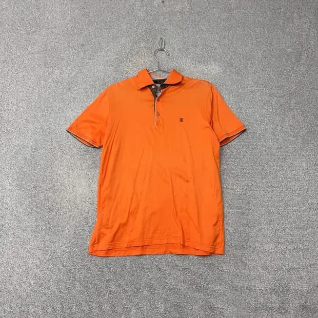 닥스 오렌지 코튼 반팔 카라티 95