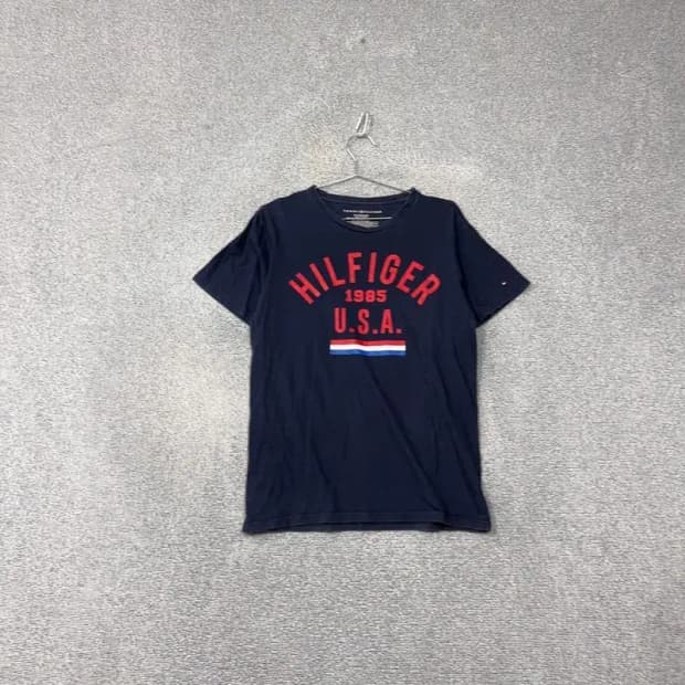 타미힐피거 프린팅 네이비 반팔 티 XL/TG/EG(20)