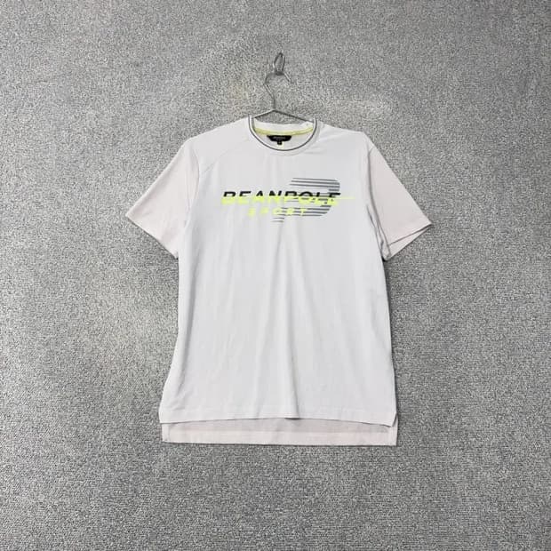 빈폴 프린팅 라이트 그레이 기능성 반팔 티 95