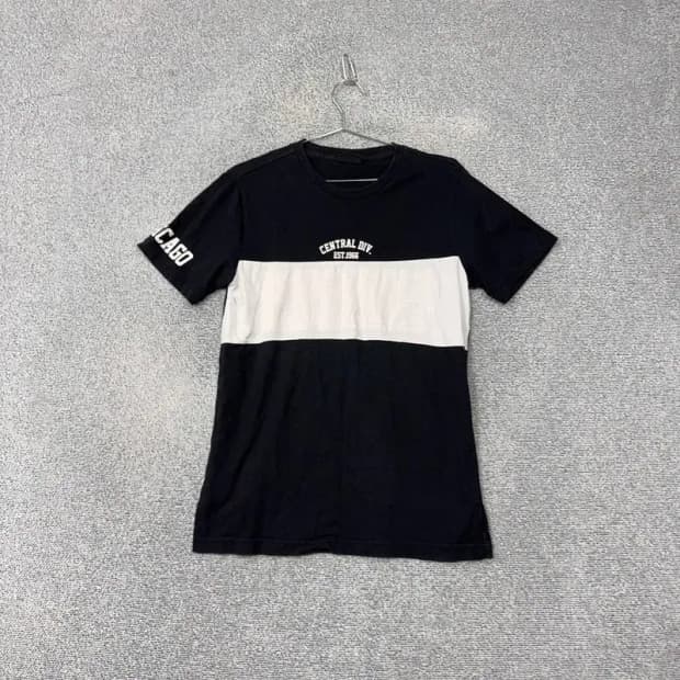 엔비에이 시카고 불스 로고 블랙 반팔 티 M