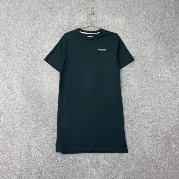 디스커버리 청록 로고 반팔 원피스 90