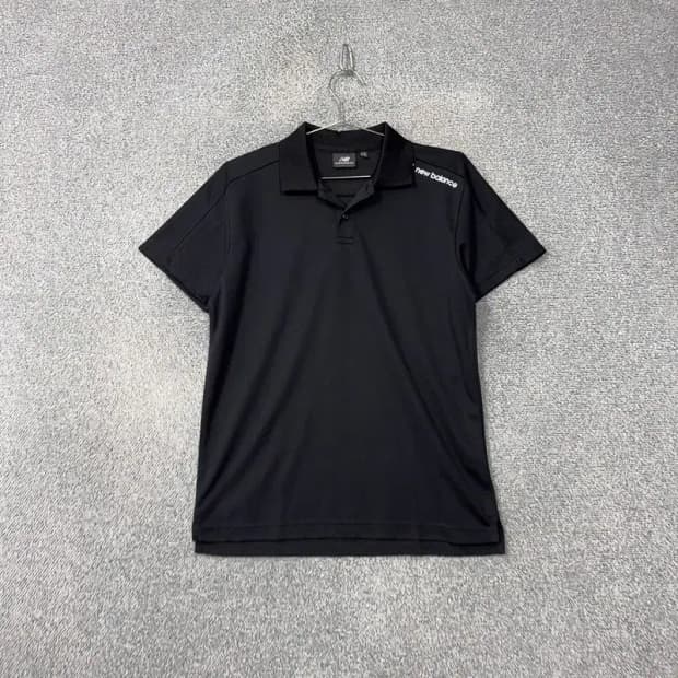 뉴발란스 블랙 기능성 반팔 카라티 95(M)