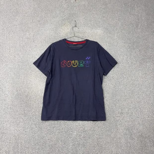 요넥스 프린팅 네이비 반팔 티 105