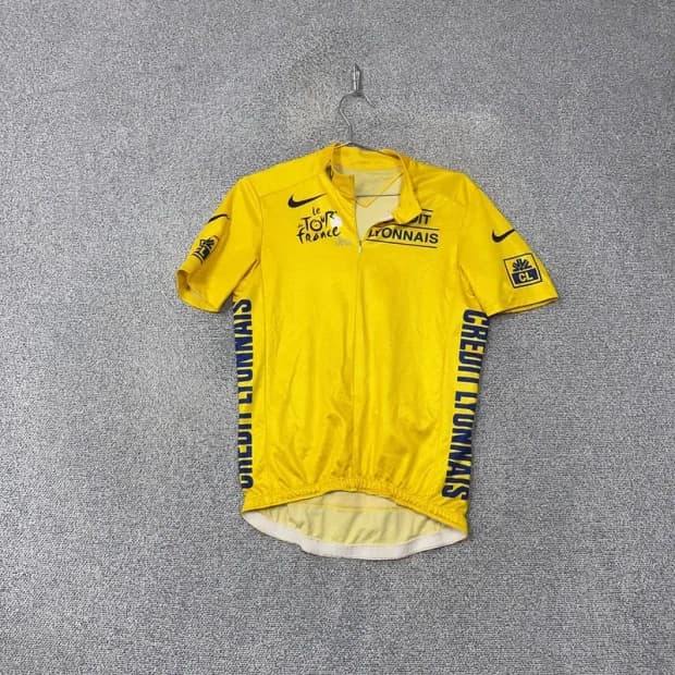 나이키 00's 사이클링 프랑스 옐로우 반팔 저지