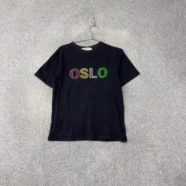 시에로 프린팅 네이비 반팔 티 55