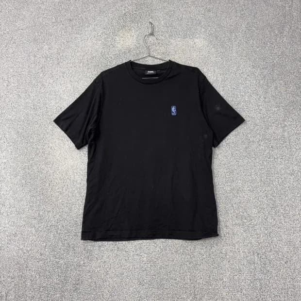 엔비에이 심플 로고 블랙 반팔 티 L