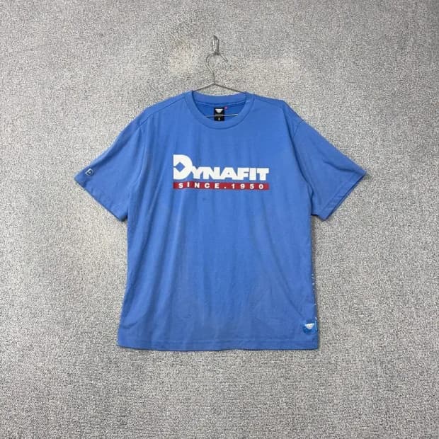 다이나핏 프린팅 블루 기능성 반팔 티 M