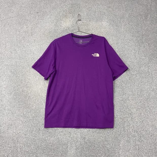 노스페이스 퍼플 로고 기능성 반팔 티 L/100
