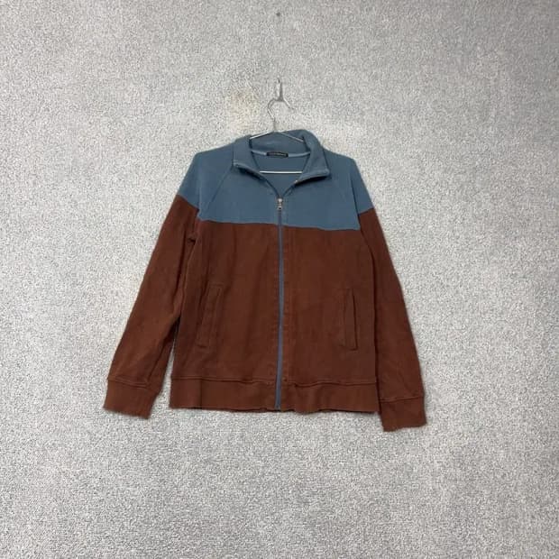 클럽모나코 남성 투톤 브라운 니트 집업 L