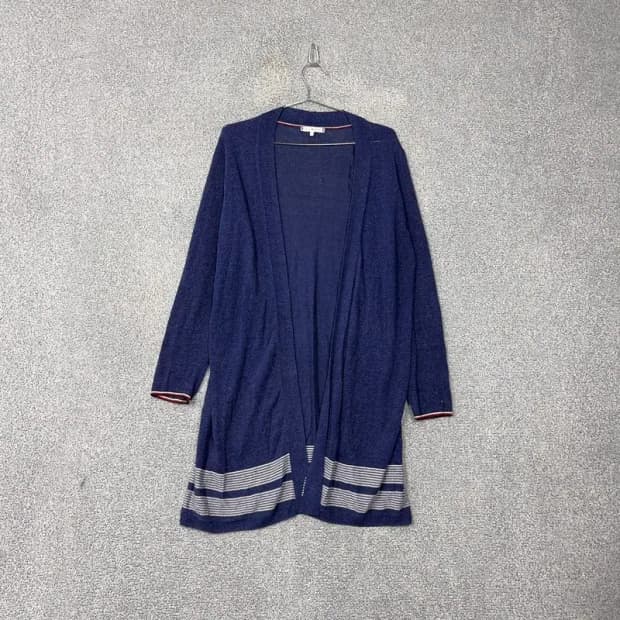타미힐피거 여성 네이비 롱 가디건 M