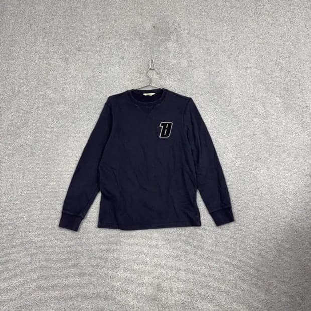 빈폴 네이비 로고 긴팔 티 95