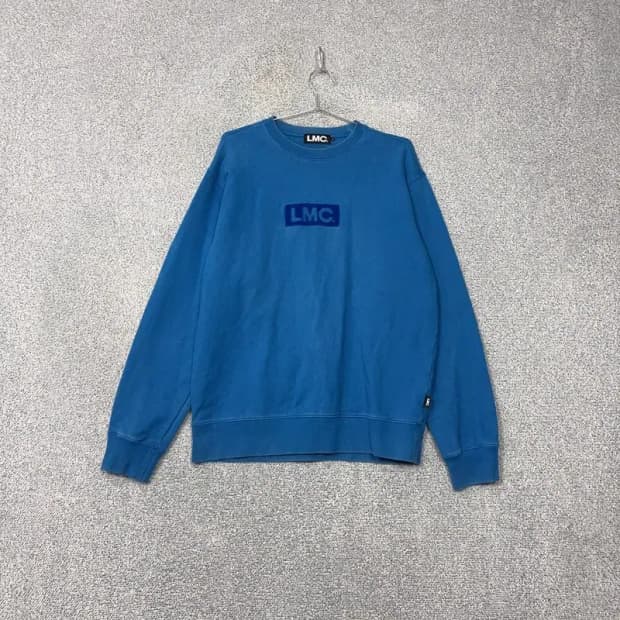 LMC 로고 블루 맨투맨 L