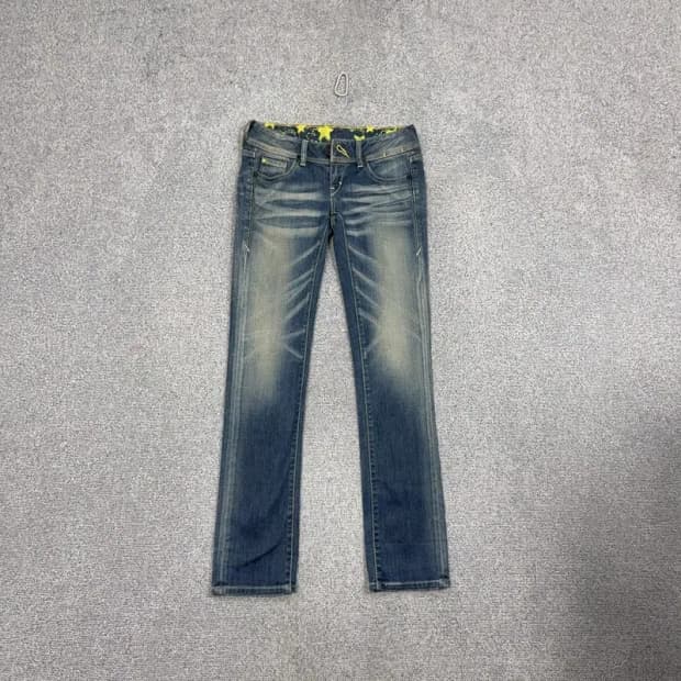 리바이스 여성 Y2K 워싱 빈티지 데님팬츠 26 32