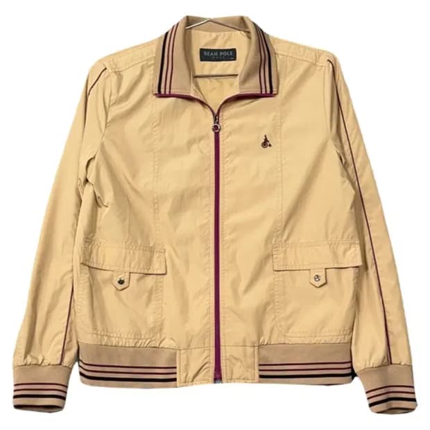 빈폴 베이지 로고 집업 자켓 95