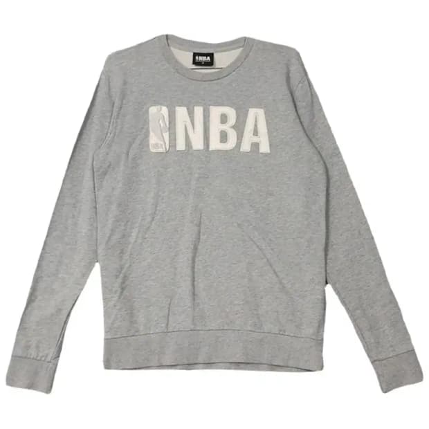 nba 프린팅 라이트 그레이 맨투맨 M