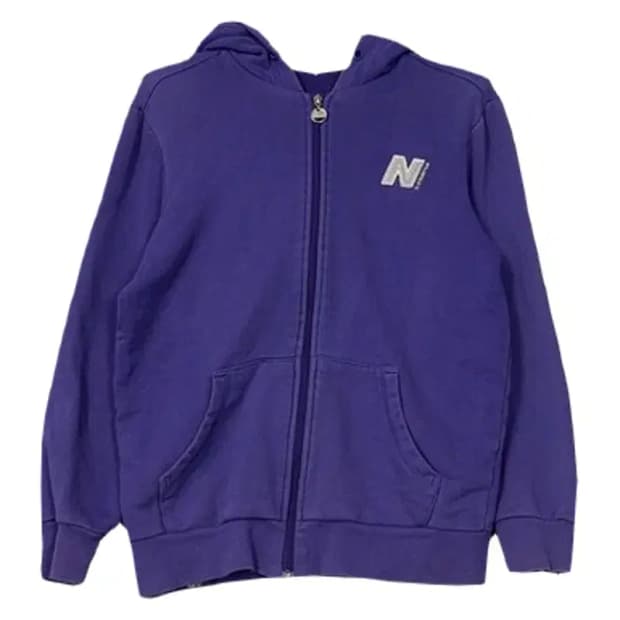 뉴발란스 러거 퍼플 후드집업 90