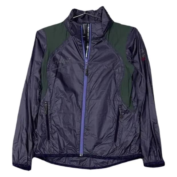 블랙야크 퍼플 프린팅 로고 기능성 바람막이 90