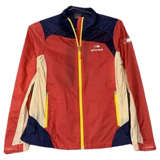 아이더 멀티컬러 로고 기능성 바람막이 90