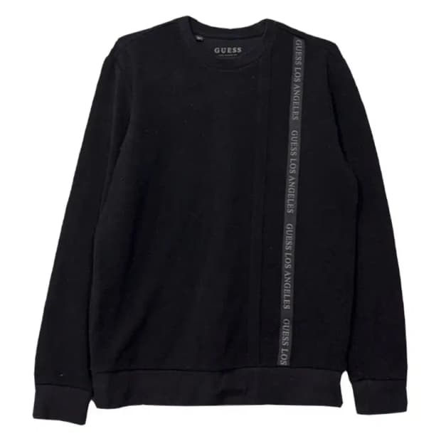 게스 블랙 스펠 로고 맨투맨 M