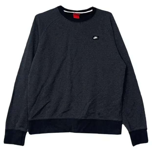 나이키 그레이 로고 캐주얼 맨투맨 L