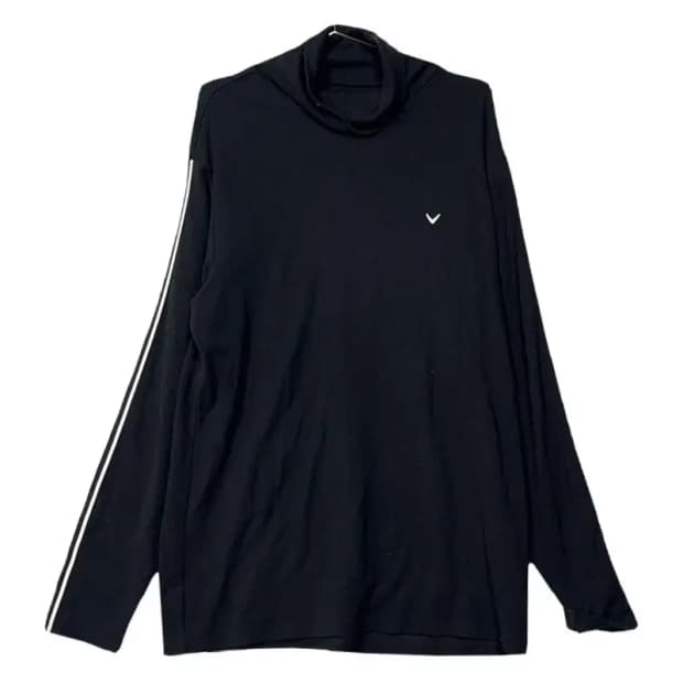 캘러웨이 네이비 골프 기능성 긴팔 티 LL