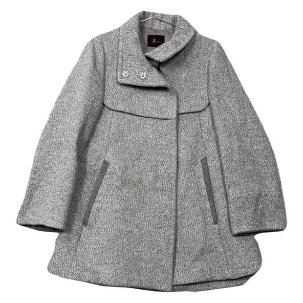 지고트 여성 클래식 라이트 그레이 코트 L