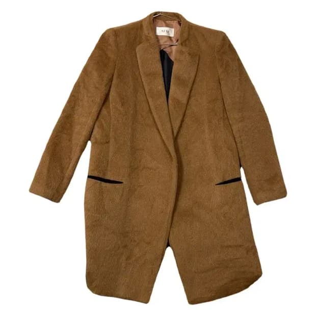 SJSJ 여성 한섬 브라운 원버튼 울 코트 XL