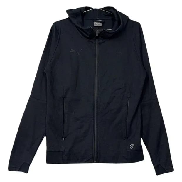 푸마 블랙 기능성 후드 집업 M