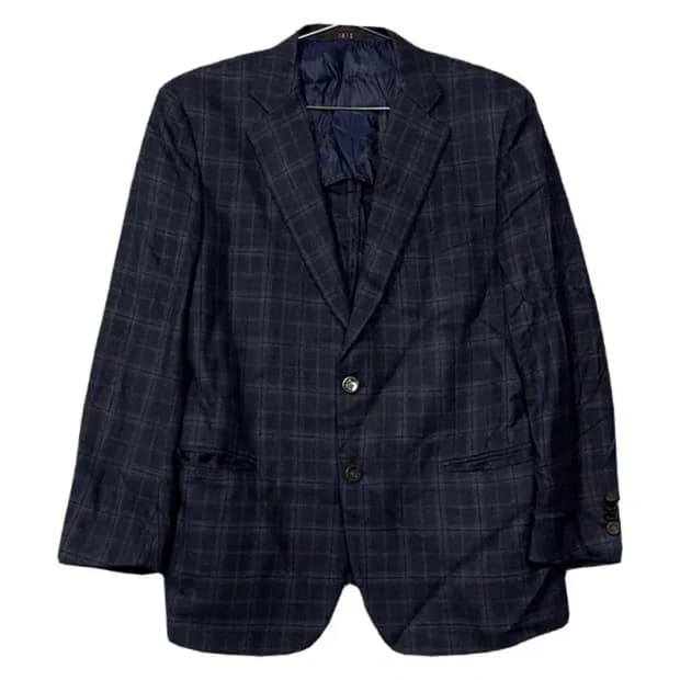 닥스 체크 네이비 블레이저 자켓 100-88-170
