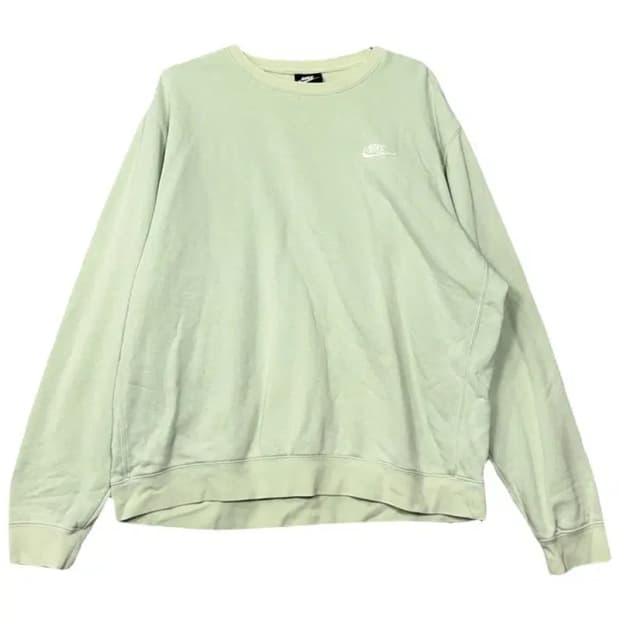 나이키 라이트 그린 캐주얼 로고 맨투맨 XL