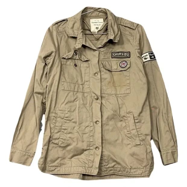 써스데이아일랜드 카키 빈티지 야상 필드 자켓 85(S)