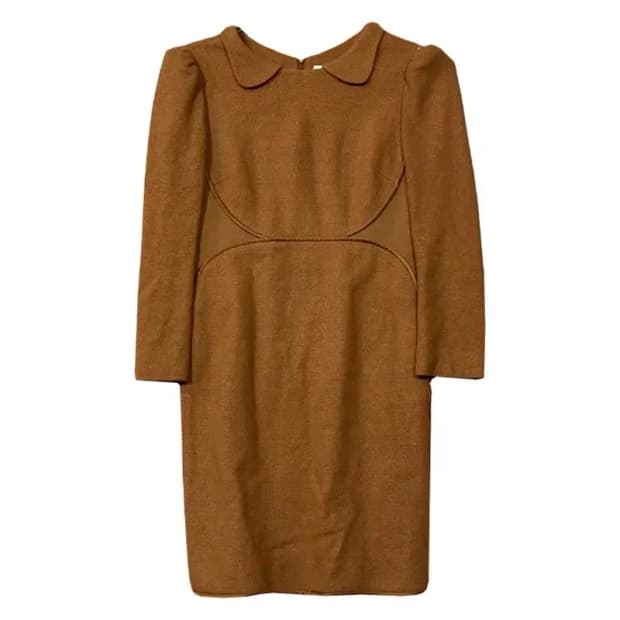 오즈세컨 실크 브라운 클래식 원피스 1