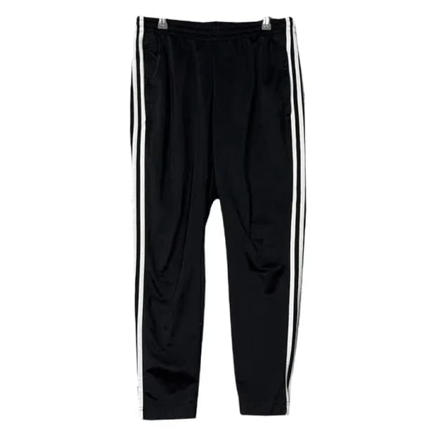 아디다스 블랙 삼선 조거팬츠 L
