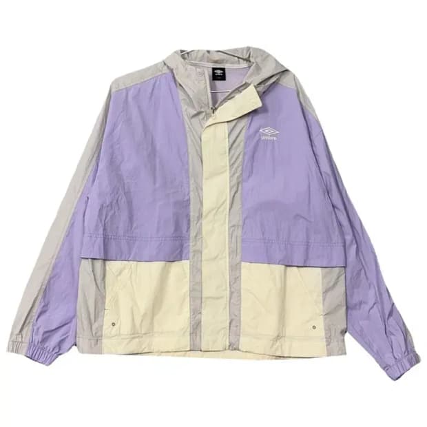 엄브로 라이트 퍼플 오버핏 바람막이 윈드 자켓 85(XS)