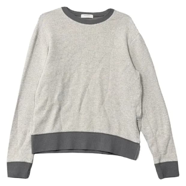 커스텀멜로우 스트라이프 라이트 그레이 맨투맨 38/00