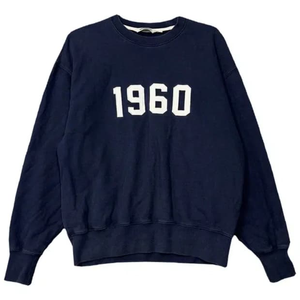 유니폼브릿지 캐주얼 로고 네이비 맨투맨 M (100)