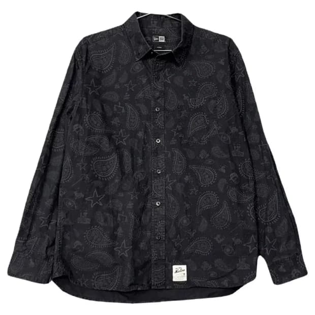 뉴에라 빈티지 패턴 셔츠 LARGE