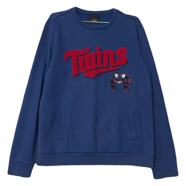 엠엘비 로고 네이비 맨투맨 105