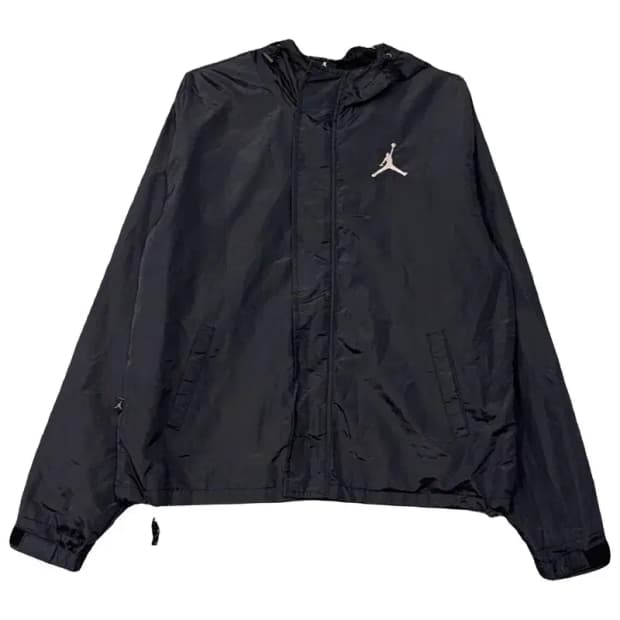 조던 블랙 점프맨 로고 후드 바람막이 L