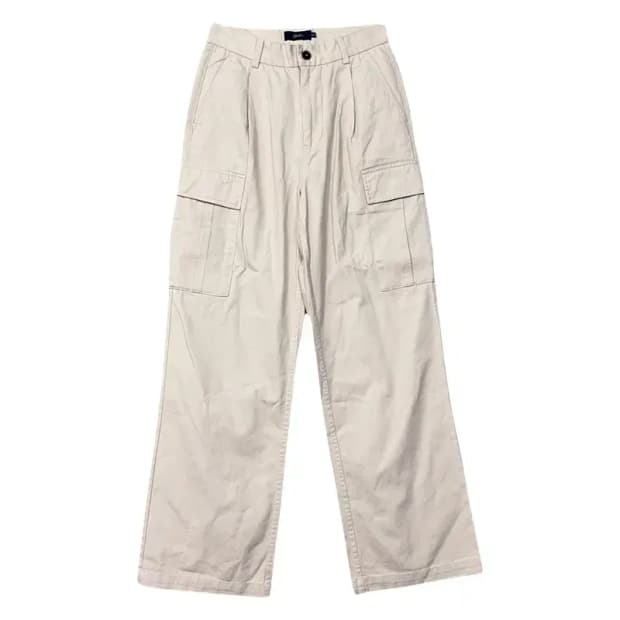 예일 크림 카고 와이드 팬츠 WS