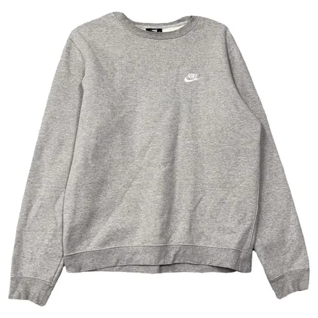 나이키 라이트 그레이 로고 맨투맨 M