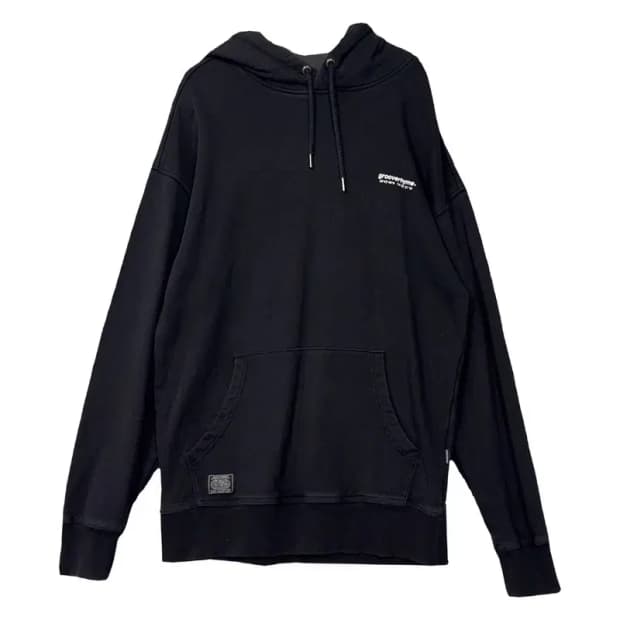 그루브라임 스펠 로고 블랙 후드티 M