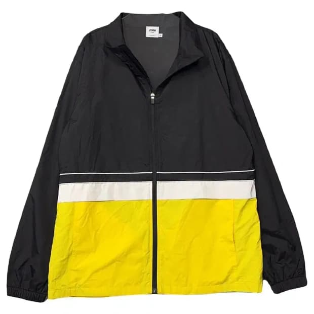 FCMM 블랙 옐로우 투톤 바람막이 M