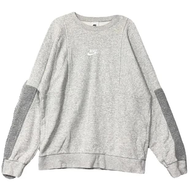 나이키 센터 로고 라이트 그레이 맨투맨 L